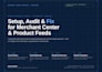 setup google merchant center and fix product feed issues