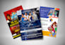 design flyer, sale sheet, poster, post card with faster