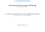 write business documents agreements and company policies