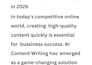 ai optimized SEO blog posts and articles