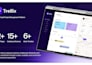 design a modern saas website, landing page or dashboard UI in figma