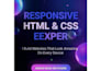 create responsive HTML CSS website with clean code