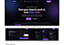 design a modern saas landing page or startup website