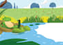 create playful children book illustration