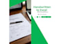 do handwritten data entry to excel for notes and notice
