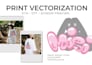 redraw, vectorize, trace your image into vector