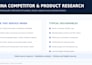conduct china competitor and product research