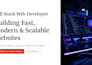 build a modern next js website with react and tailwind CSS