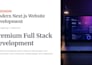 build a modern next js website with react and tailwind CSS