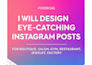 design eye catching instagram posts for all businesses