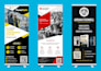 design roll up banner, retractable banner, pull up banner, or roller banner