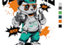 vectorize your low resolution artwork for screen printing