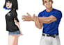 anime sheet head, bust, full body
