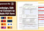 create professional editable pdf, fillable PDF, interactive fillable form
