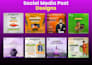 create professional social media post designs for business