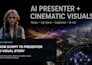 create a lip synced ai presenter video with voice and captions