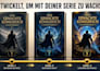 gestalte ein litrpg oder gamelit buchcover mit game UI elementen