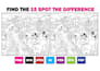 draw spot the difference and hidden object picture