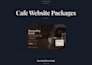 build a specialty coffee cafe website