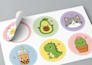 design custom cute illustration stickers