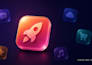 create a unique app icon for ios or android