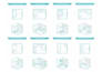 design vector line art illustration for instruction manual or product