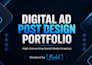 design high converting meta ad post images for social media