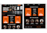 build a responsive HTML CSS java script landing page