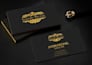 design luxury gold foil business card with print ready files