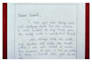 write beautiful english handwritten notes, letters