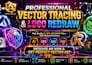 do vector tracing convert image to vector file , vectorize image vector logo