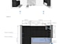design your kitchen interior, including a floor plan and photorealistic r