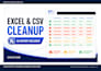 clean and validate excel or CSV data with a QA report