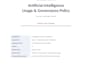 create an ai usage and governance policy document for your business