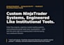 program custom ninjatrader and bookmap strategies, indicators, and systems