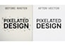 manually vectorize logo, redraw and convert to vector