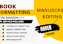 book formatting and book editing manuscript