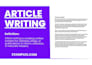 write welli researched SEO article and eassy content