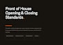 write restaurant sops, service standards, and staff training manuals