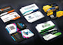 create 5 unique professional business card design concepts