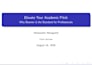 professionally typeset your academic document in latex