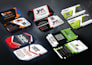 create 5 unique professional business card design concepts