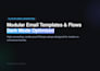 design modular klaviyo email templates and flows dark mode optimized