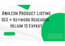 optimize amazon product listings with keyword research