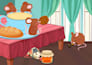 illustrate cute animals for children picture book story book