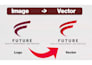 do manually redraw and vectorize your logo or image tracing
