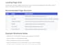 create a wix landing page plan with copy layout and SEO brief