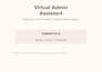 virtual admin assistant , data entry online research admin support