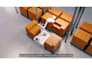 create 3d amr warehouse automation and material flow simulation