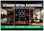 design virtual studio background in 2 hours